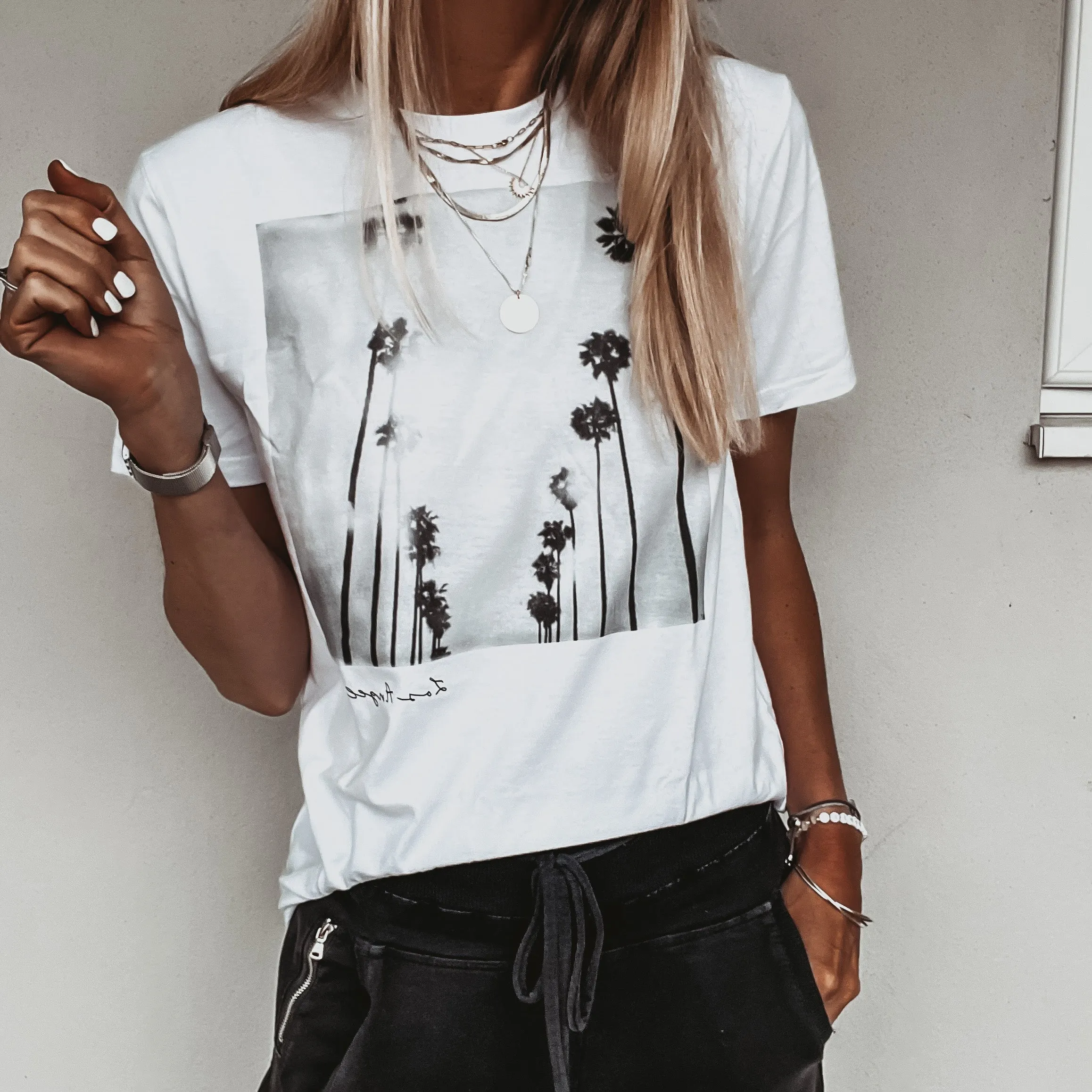 Los Angeles Palms tee *boyfriend fit*