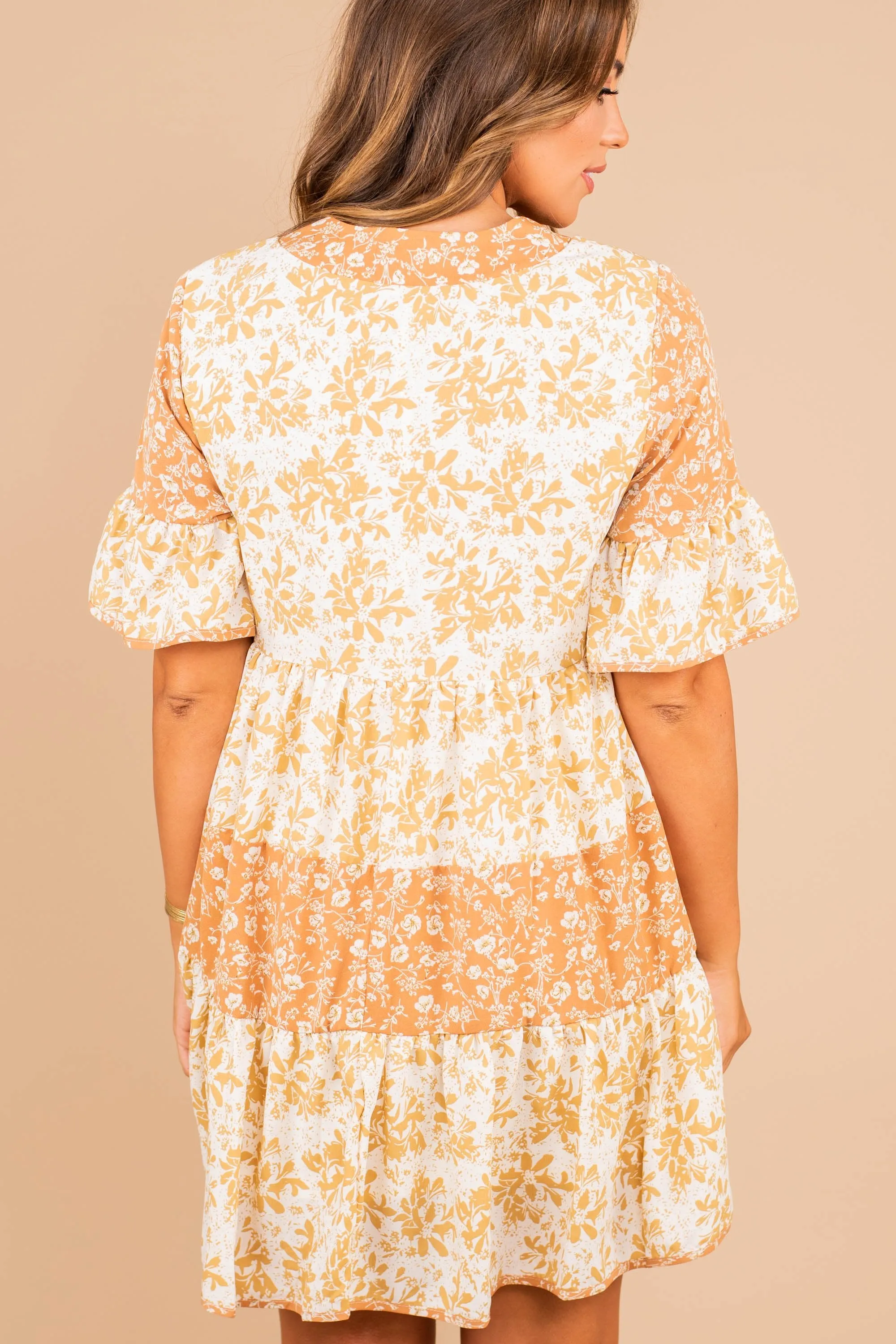 Lost In Thought Cream White Floral Dress