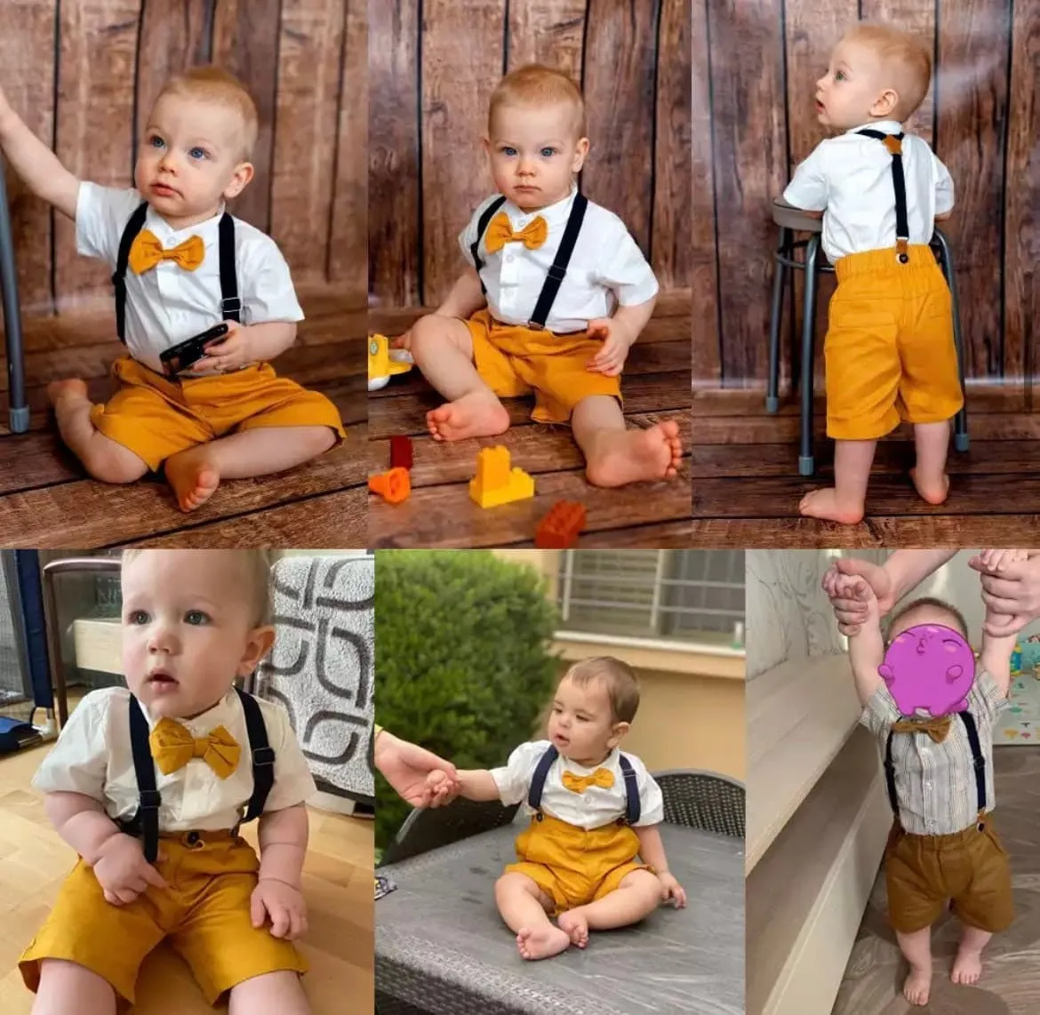 Mayfair Summer - Toddler / Baby Boy Short Sleeve Suit Set