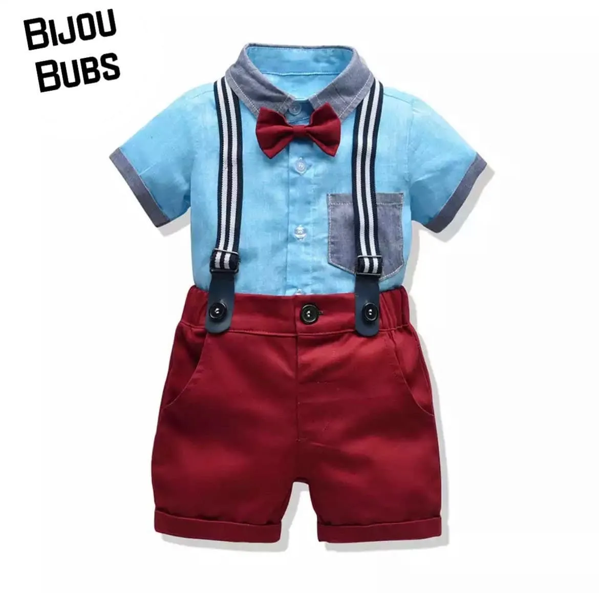 Mayfair Summer - Toddler / Baby Boy Short Sleeve Suit Set