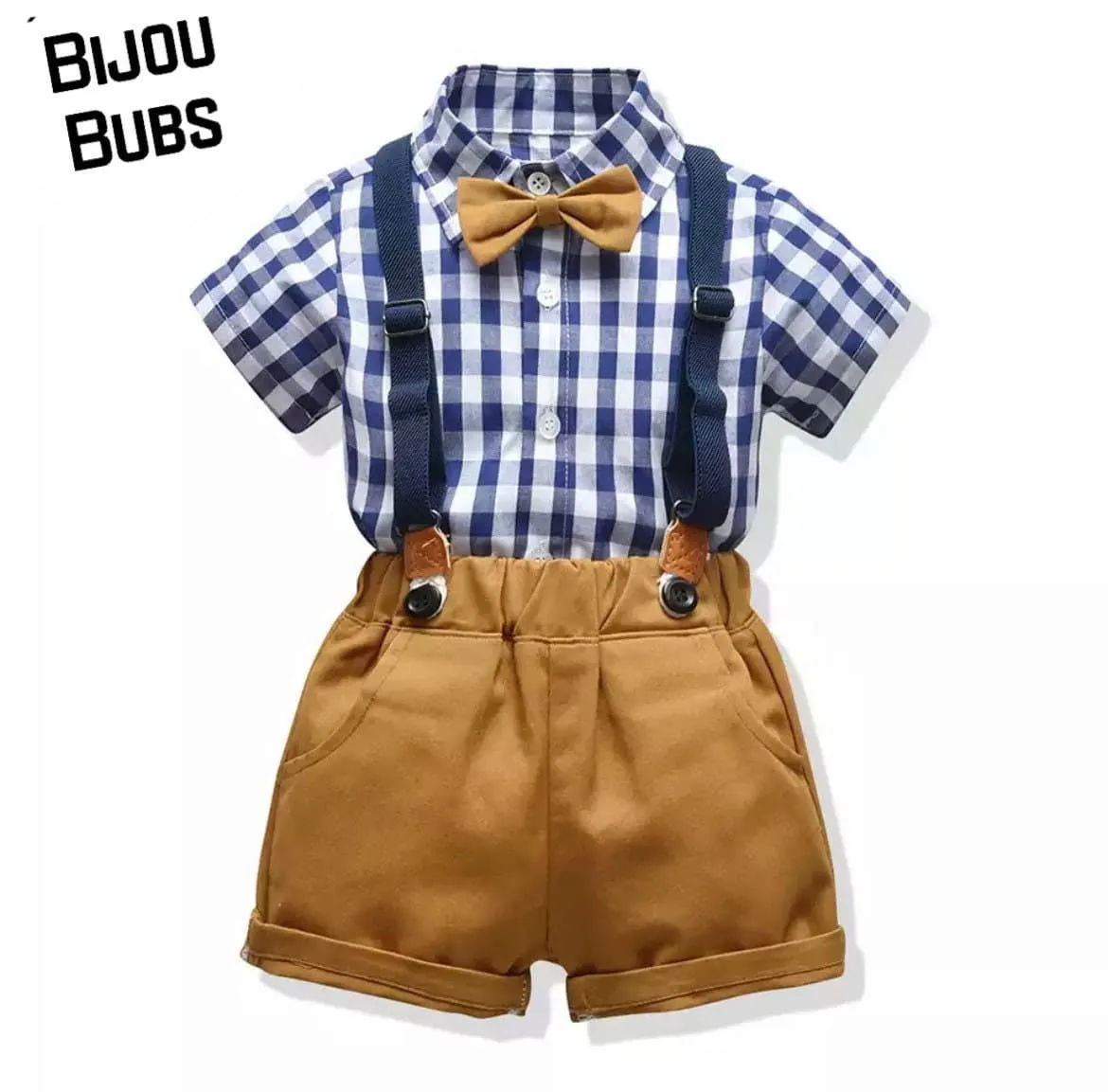 Mayfair Summer - Toddler / Baby Boy Short Sleeve Suit Set