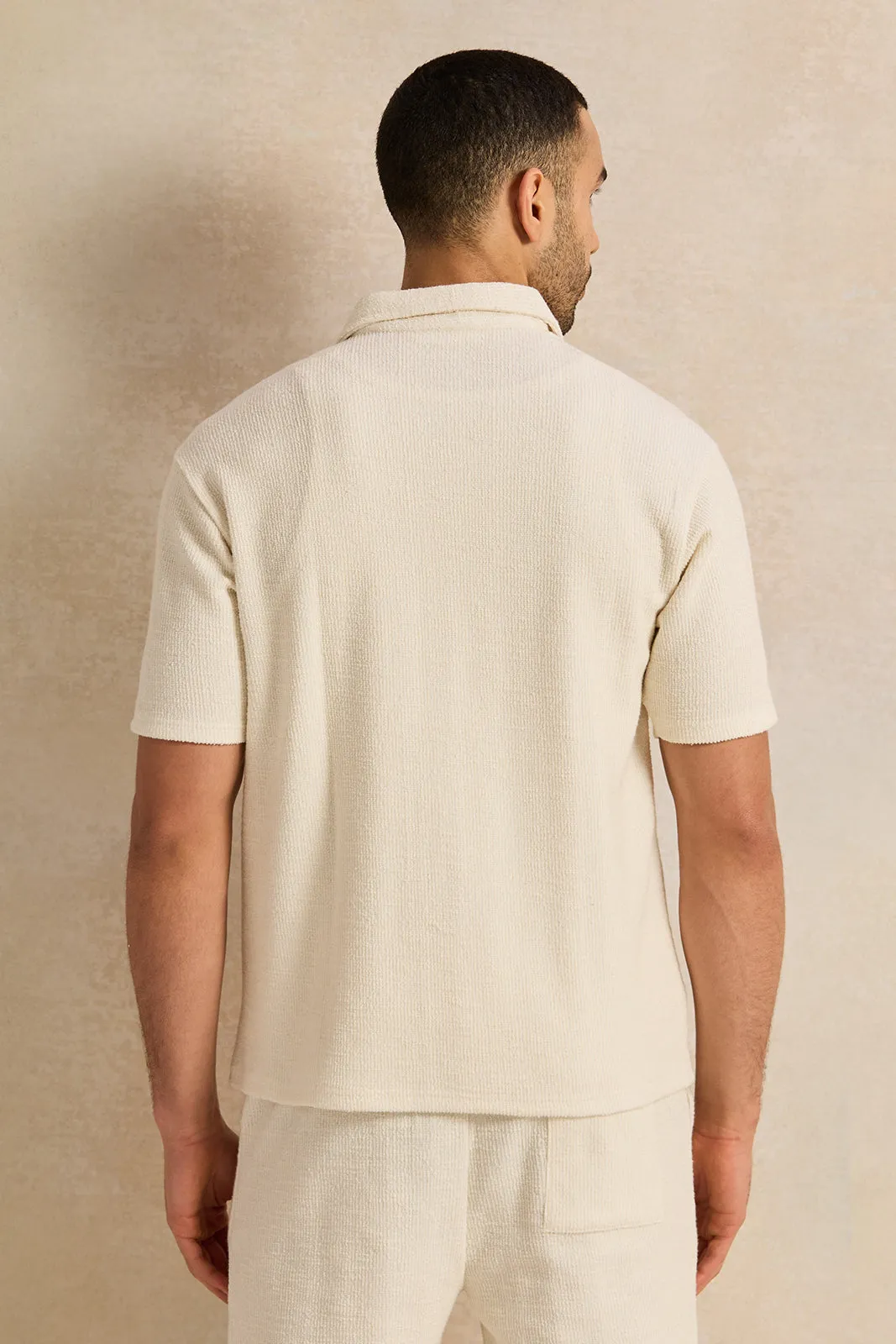 Men Beige Lounge T Shirt