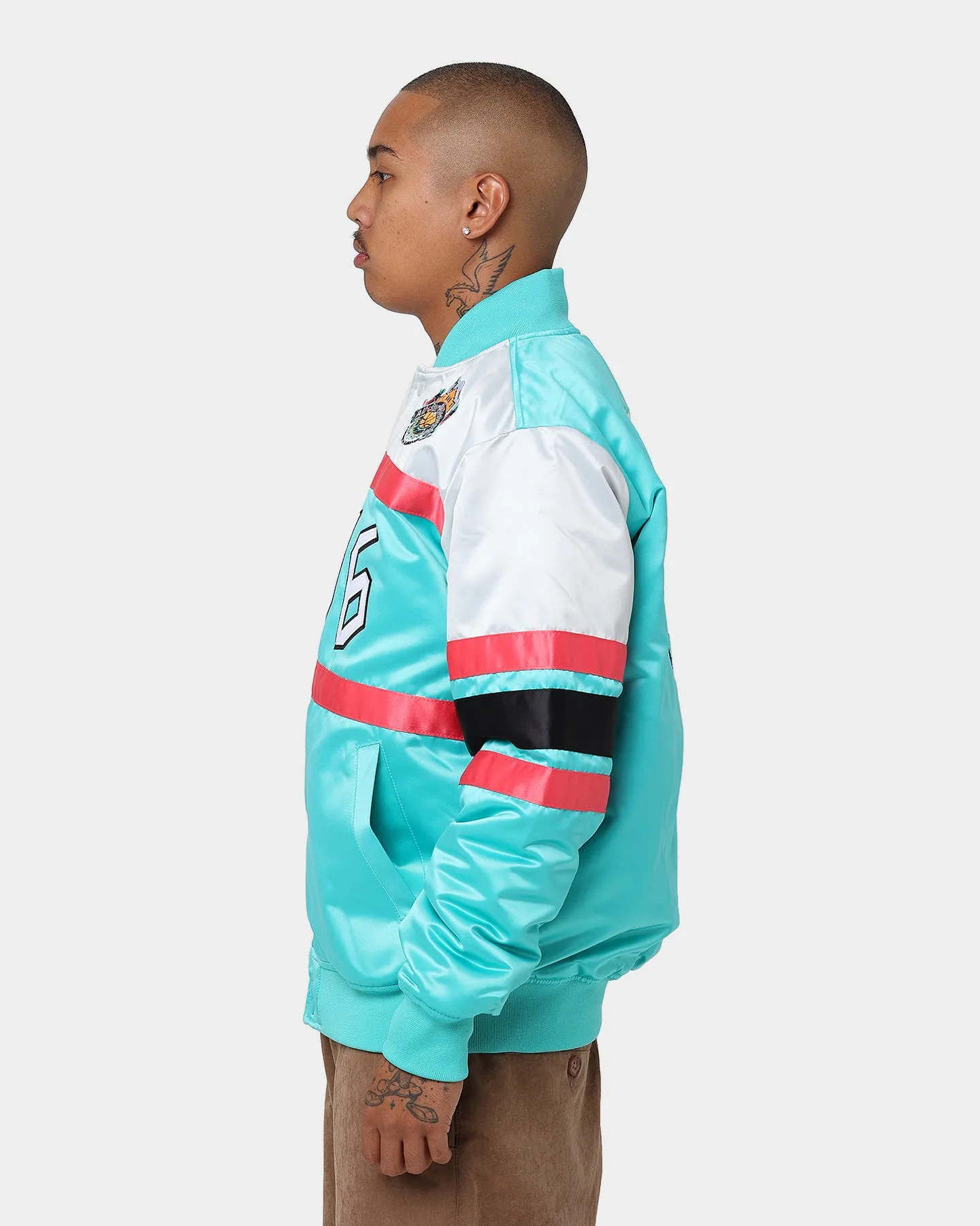 Mitchell & Ness All Star Game Heavy Satin Jacket Teal