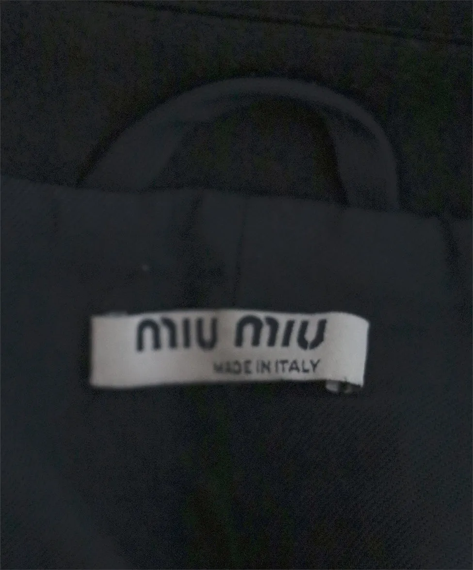 Miu Miu Black Wool Coat sz 4