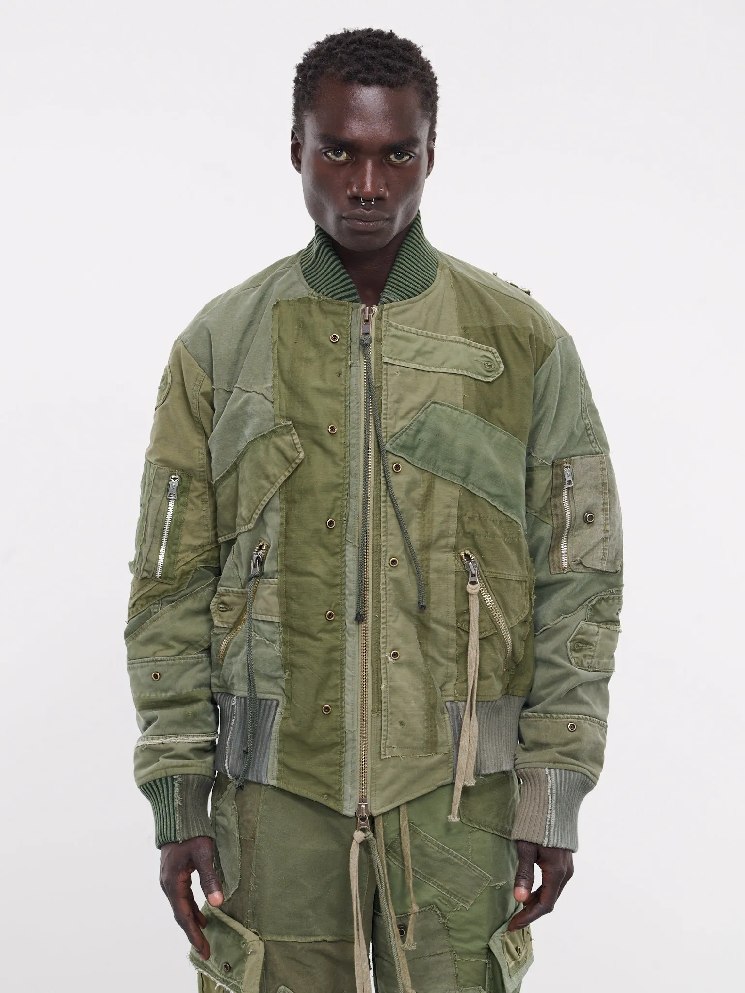 Mixed Army Flight Jacket (HM013-ARMY)