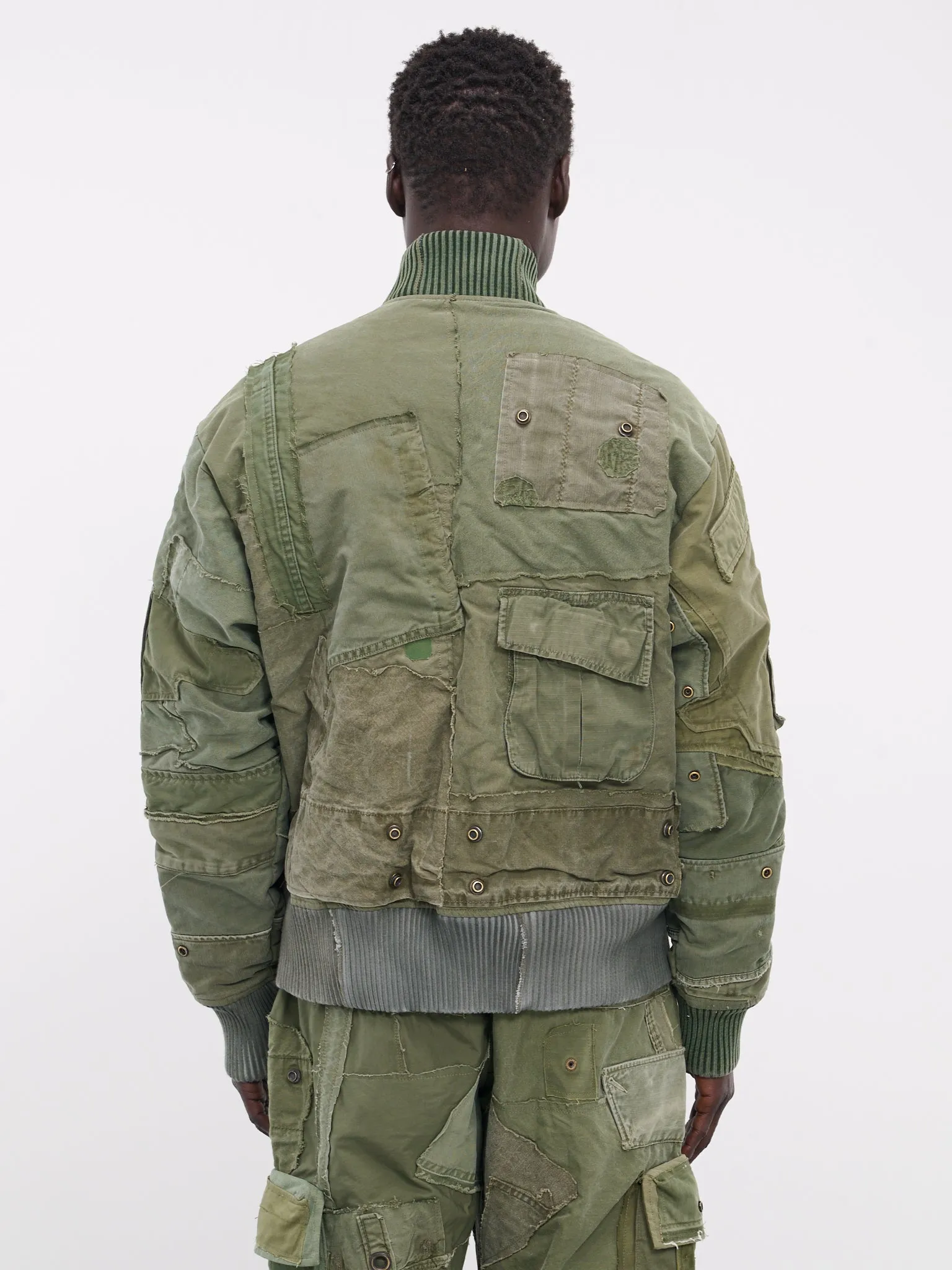 Mixed Army Flight Jacket (HM013-ARMY)