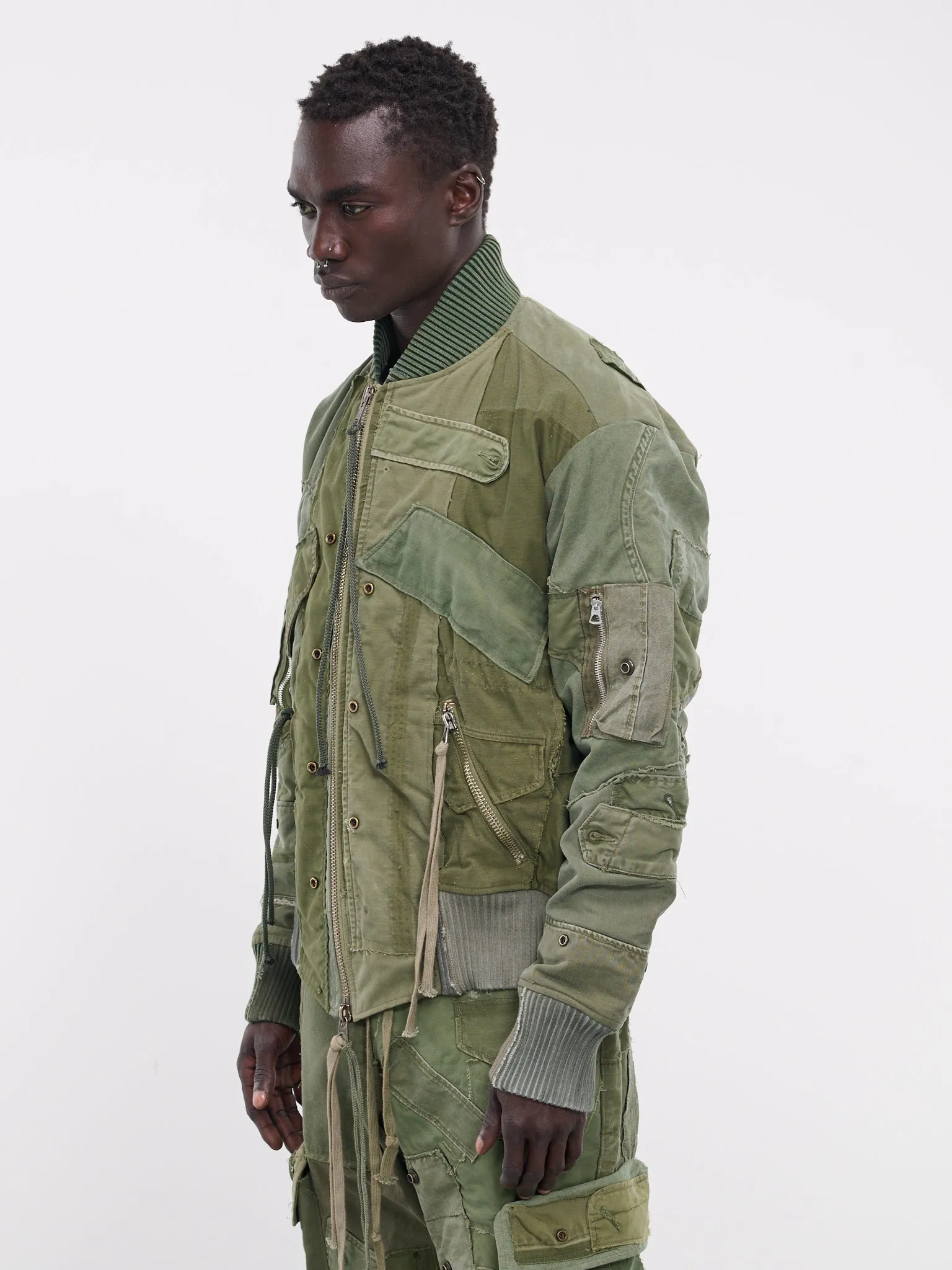 Mixed Army Flight Jacket (HM013-ARMY)