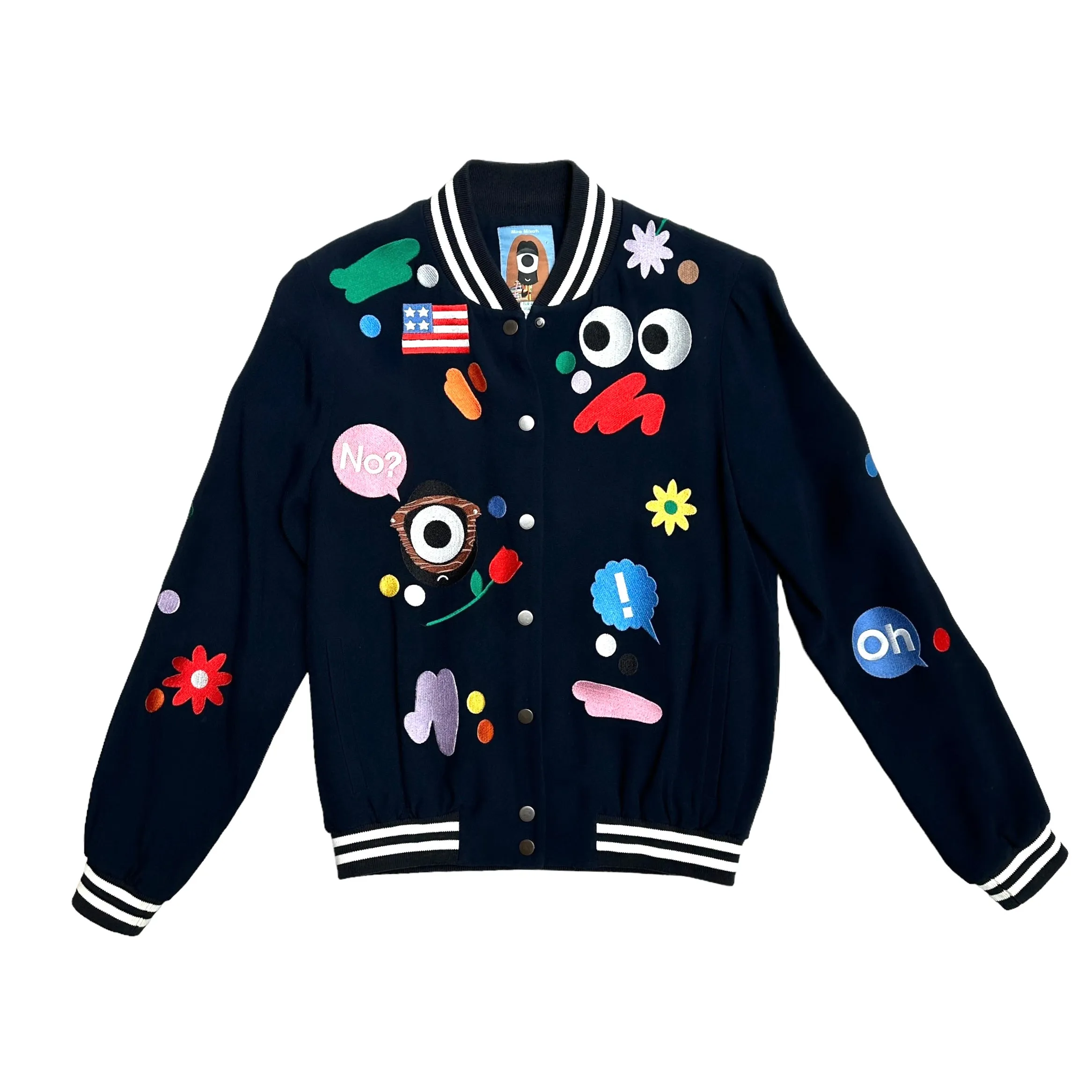 Navy Bomber Jacket - 8