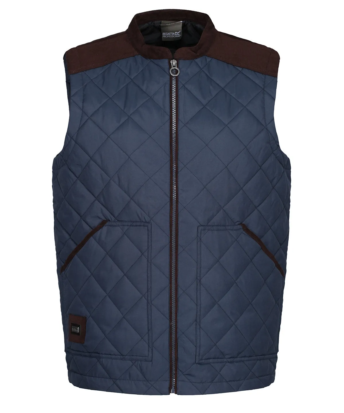 Navy - Moreton diamond quily gilet