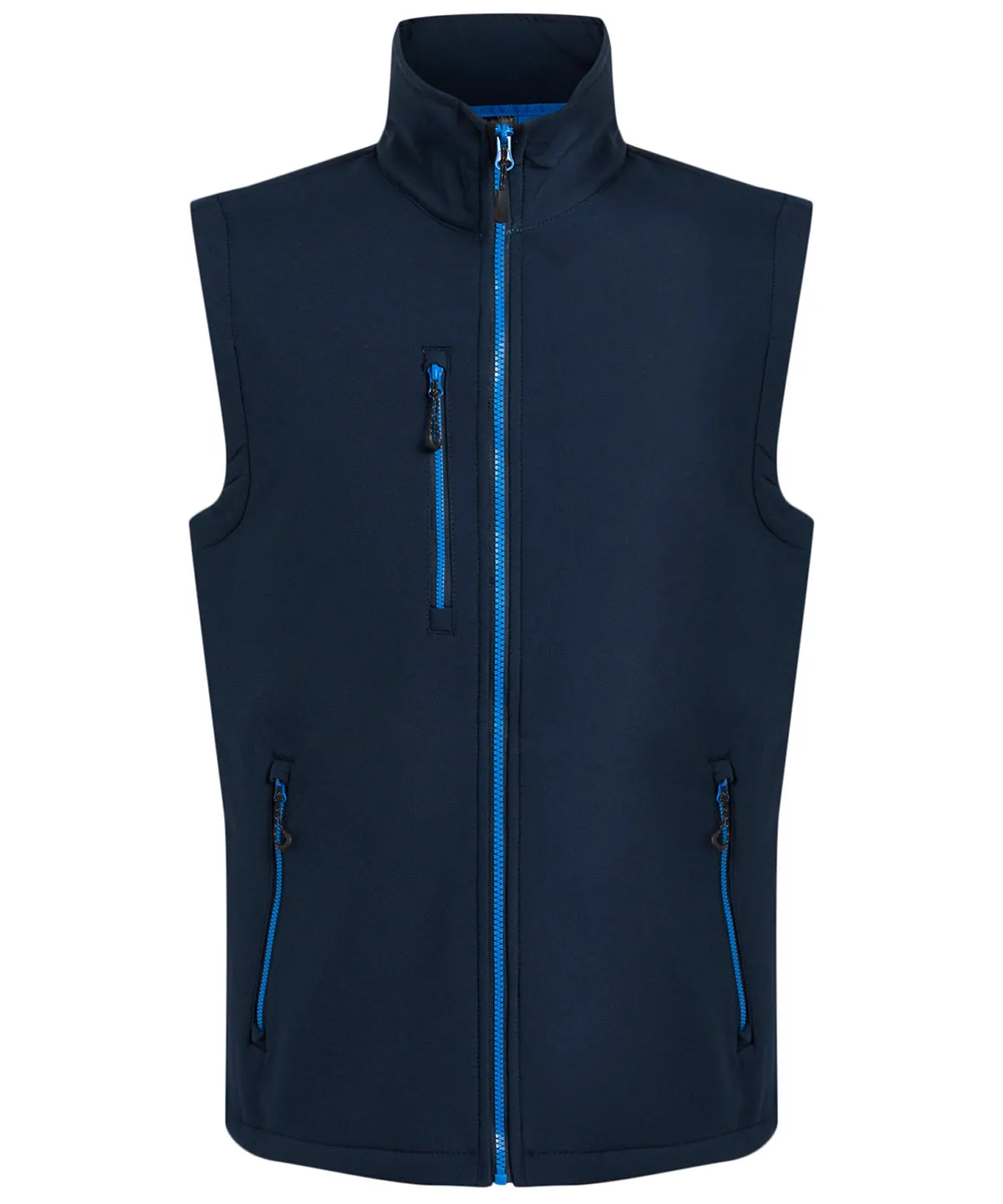 Navy/French Blue - Navigate 2-layer softshell bodywarmer