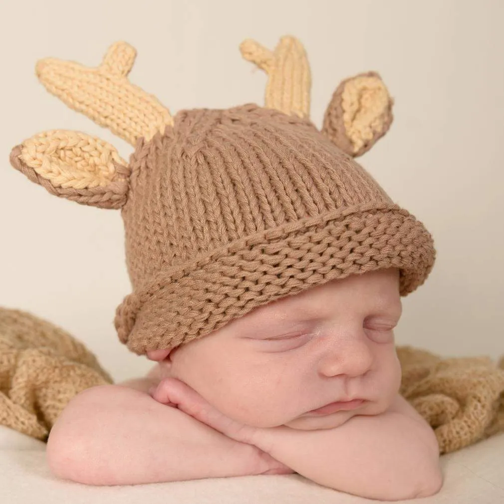 Newborn Buck Beanie Hat