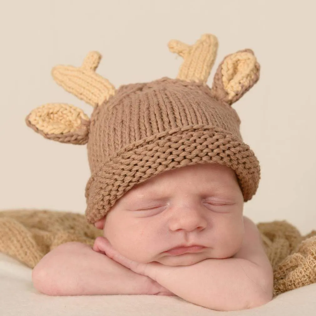 Newborn Buck Beanie Hat