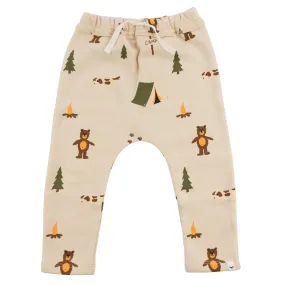 oh baby! Brooklyn Jogger Pants - Camping Print - Biscotti