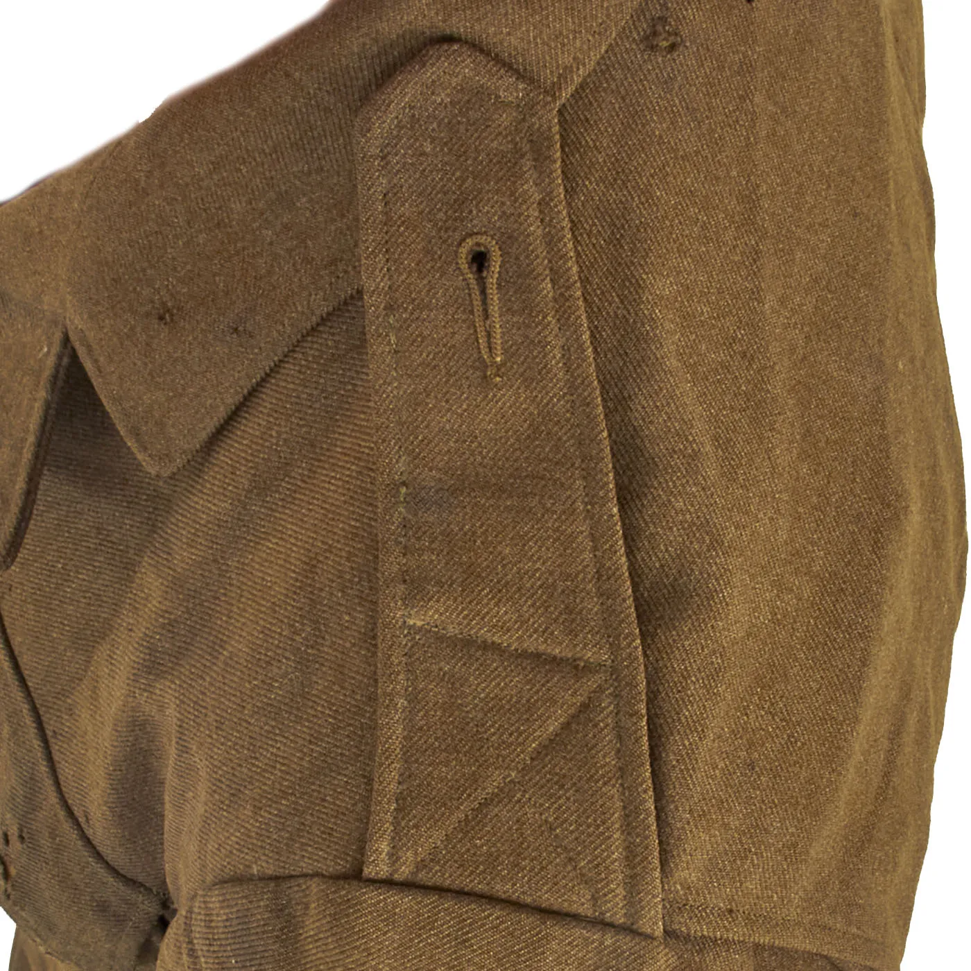 Original U.S. WWII Wool Class A Uniform Coat with Axis Prisoner of War PW Stenciled - Size 36R