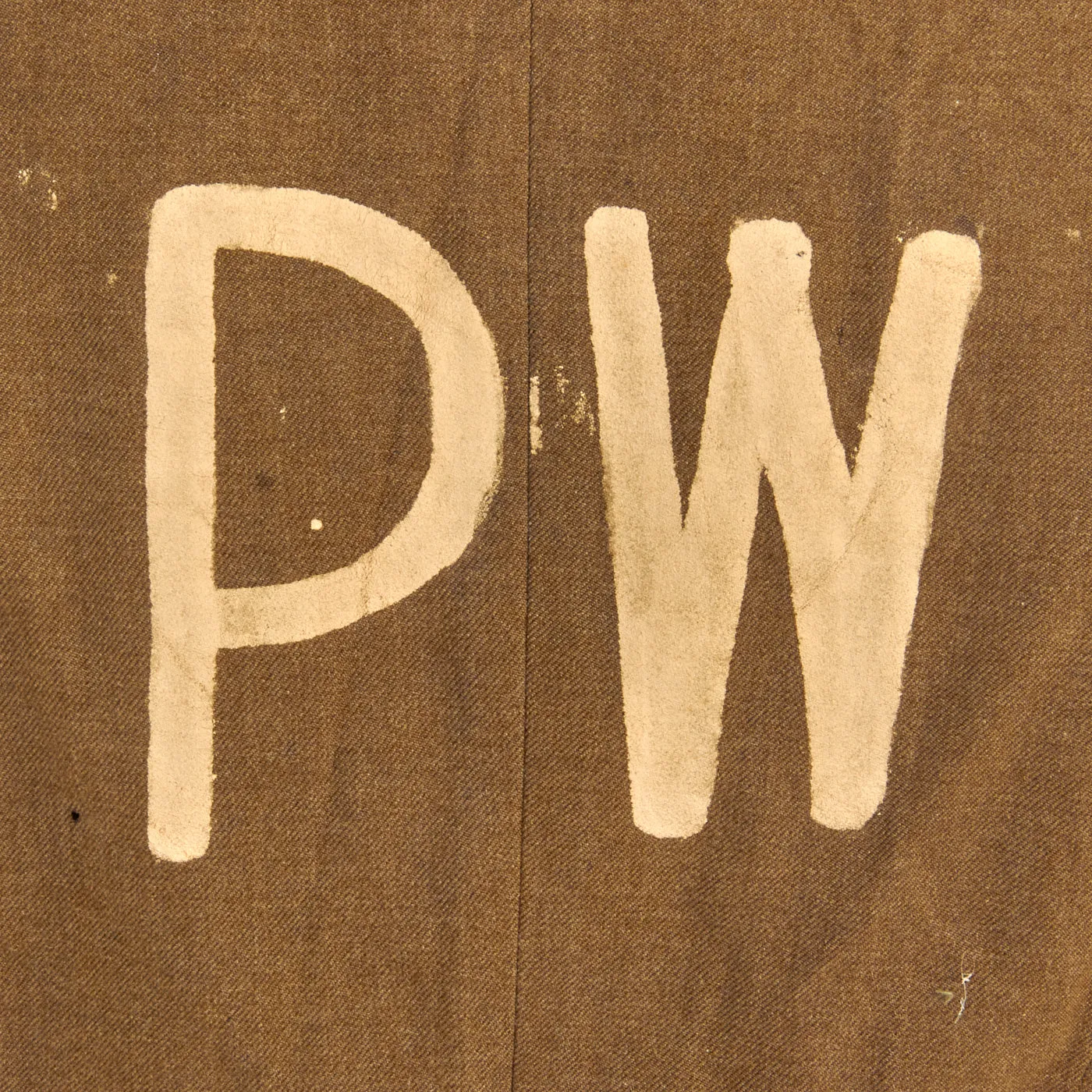 Original U.S. WWII Wool Class A Uniform Coat with Axis Prisoner of War PW Stenciled - Size 36R