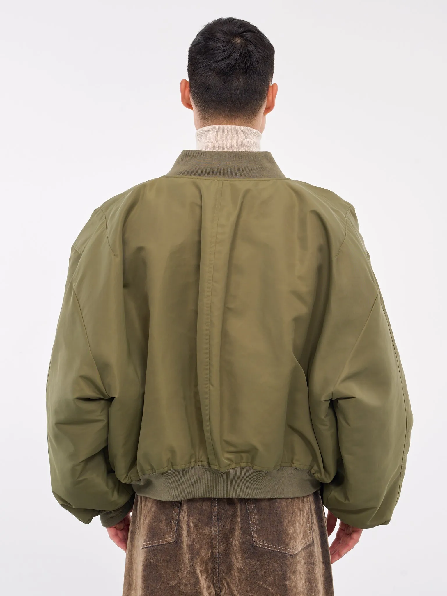 Oversized Padded Bomber Jacket (HMMZ10014A-HZ076B-GREEN)