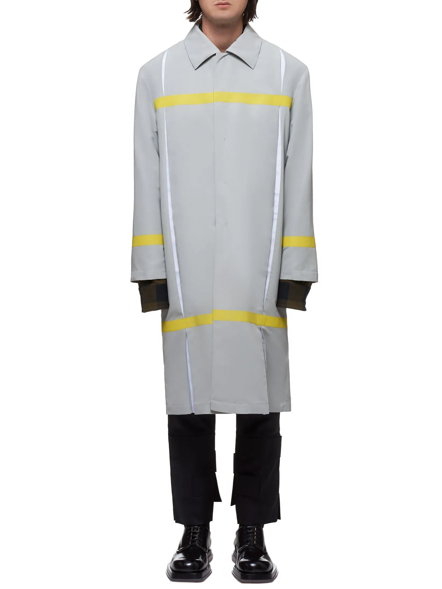 Pamosi Coat (2001-N5011-GRAY-YELLOW)