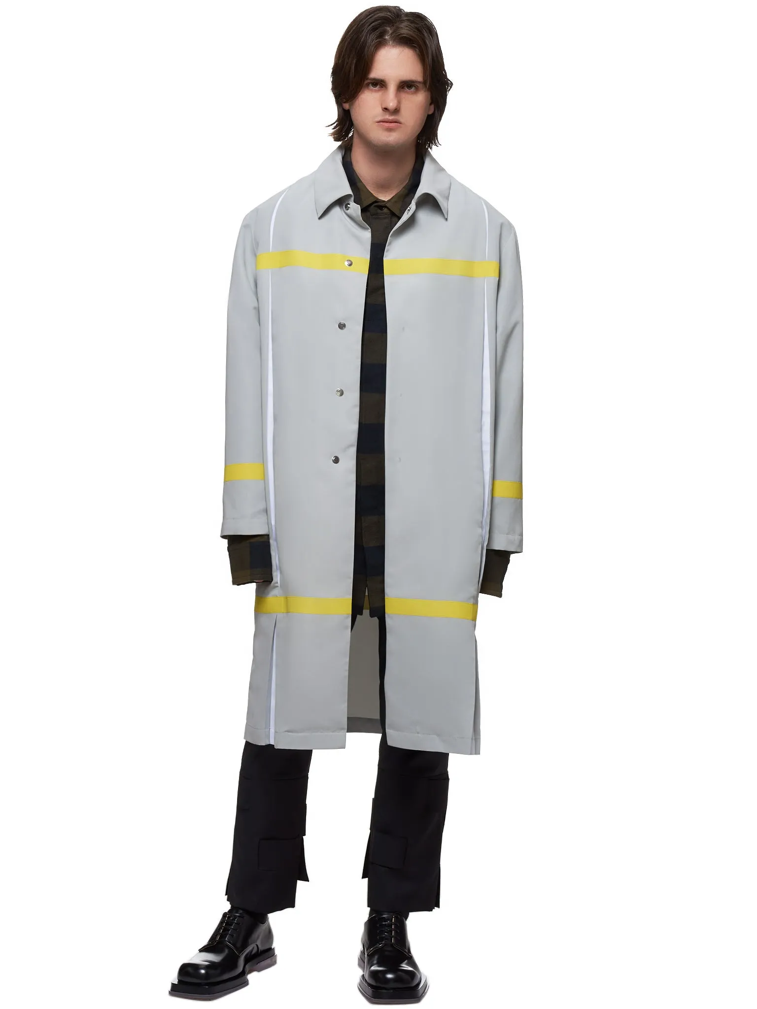 Pamosi Coat (2001-N5011-GRAY-YELLOW)