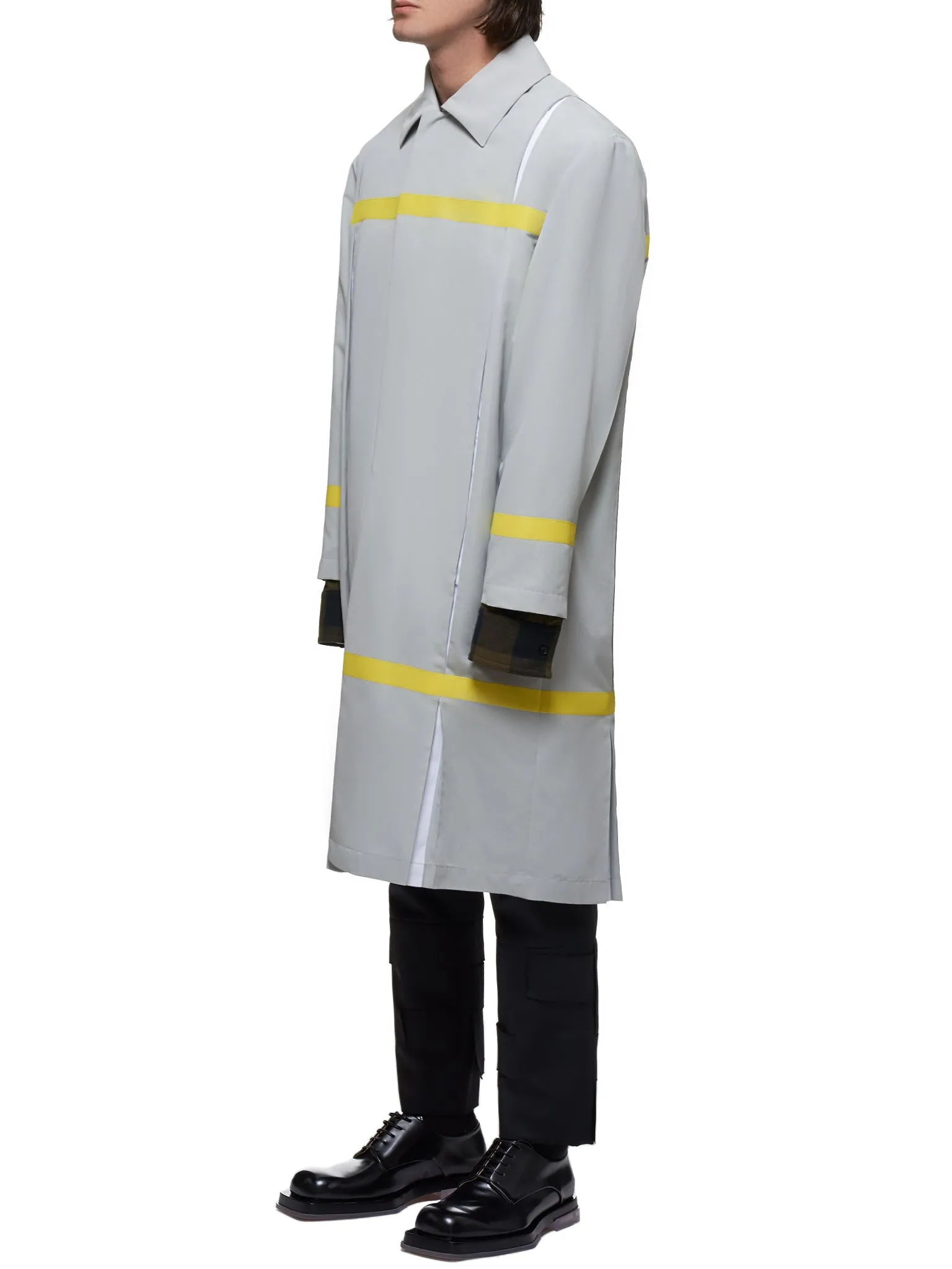 Pamosi Coat (2001-N5011-GRAY-YELLOW)