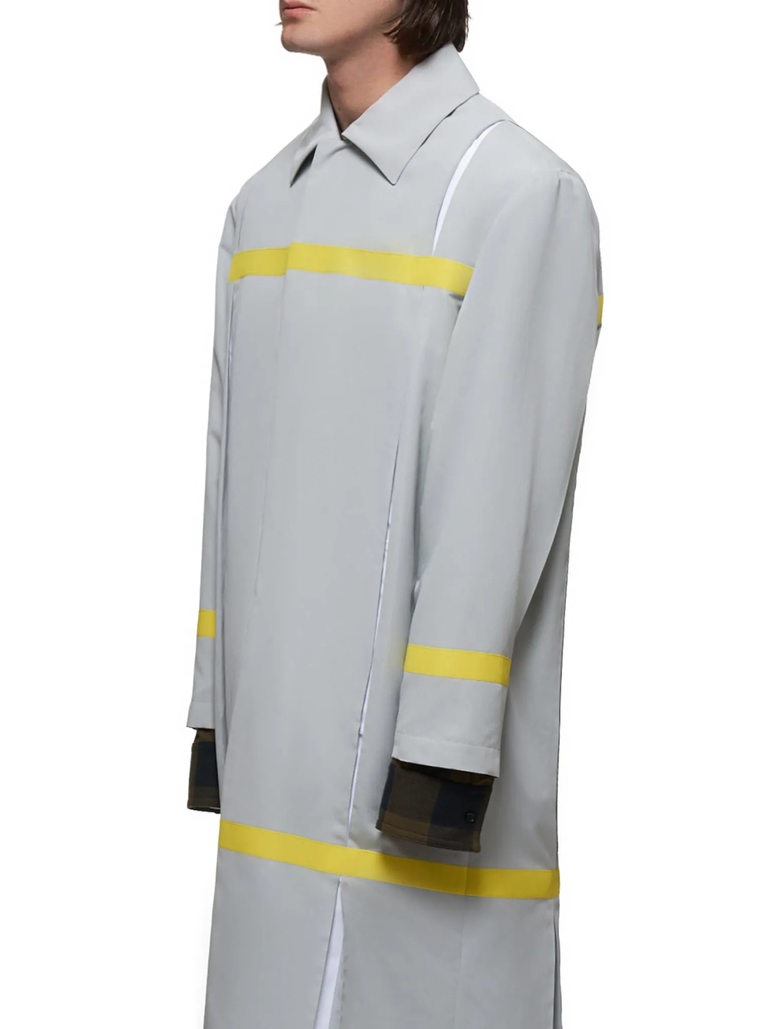 Pamosi Coat (2001-N5011-GRAY-YELLOW)