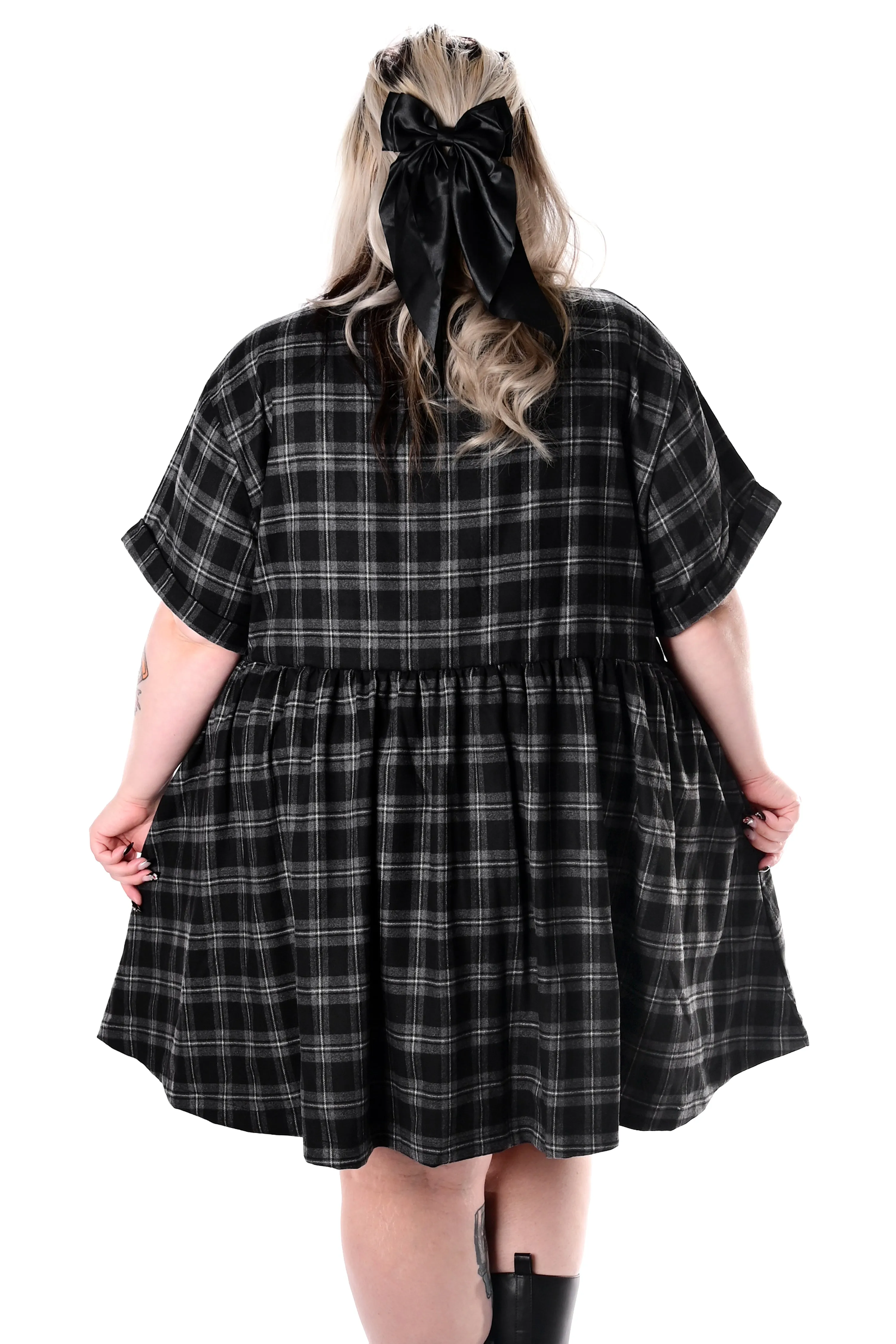 Plaid Babydoll Dress - Sign up for restock notifications!