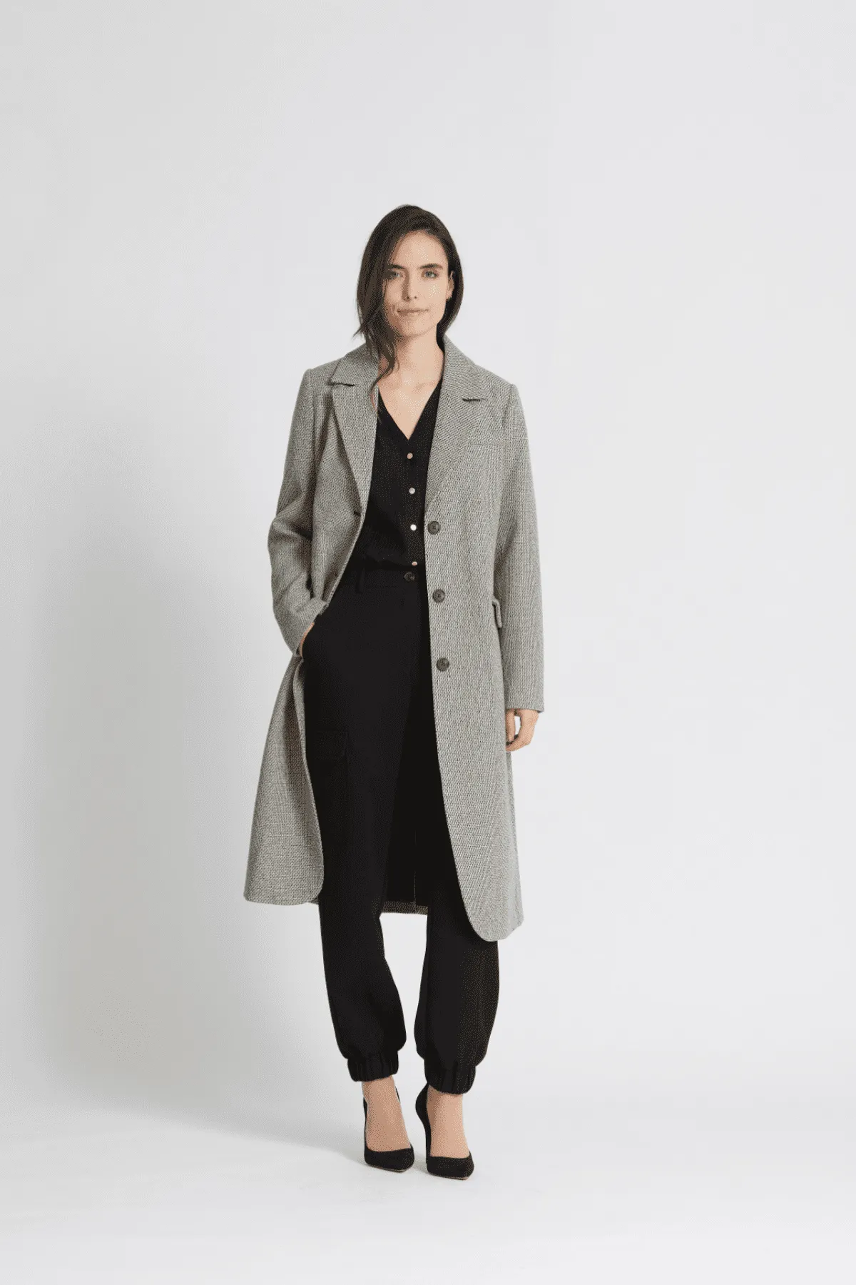 PLUM COAT BLACK