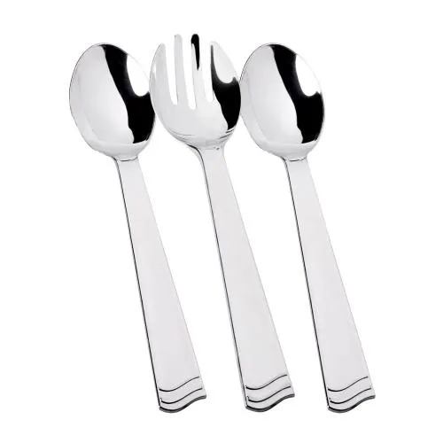 Premium Extra Heavy Weight Plastic Polished Serving Utensils