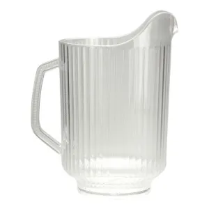 Premium Heavy Weight Plastic Ridged Pitcher<br/>Size Options: 58oz Pitcher