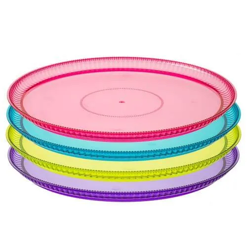 Premium Heavy Weight Plastic Ridged Servingware<br/>Size Options: 12inch Tray and 16inch Tray