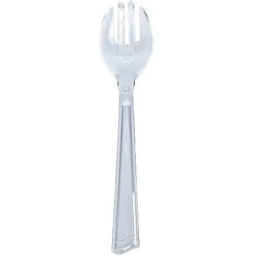 Premium Heavy Weight Plastic Serving Utensil<br/>Size Options: 10inch Salad Fork,  and 10inch Salad Spoon