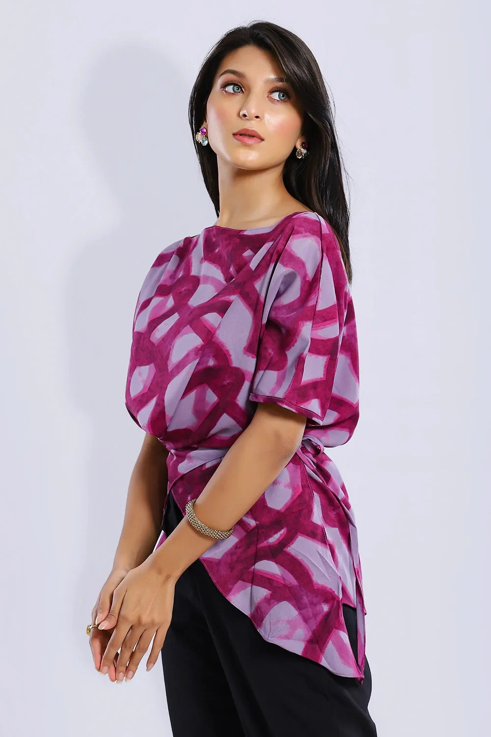 Premium Printed Wrap Top