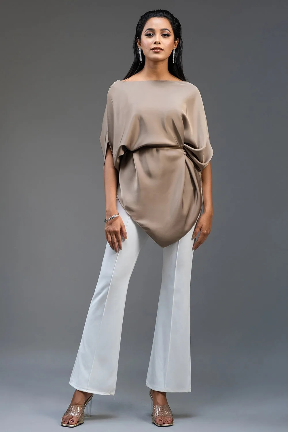 Premium Silk Asymmetric Top