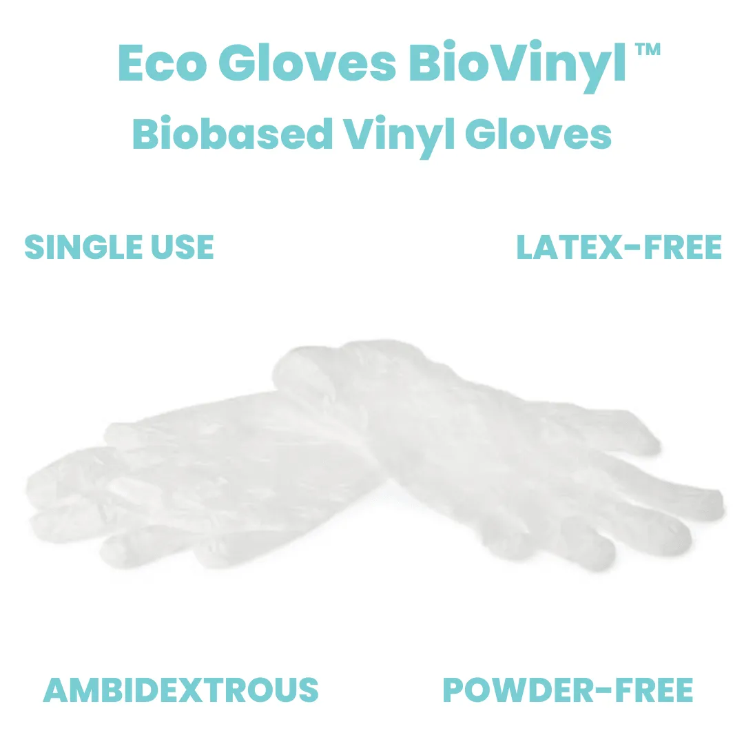 PREORDER - Eco-Friendly Vinyl Hybrid Gloves (Case of 10 Boxes)