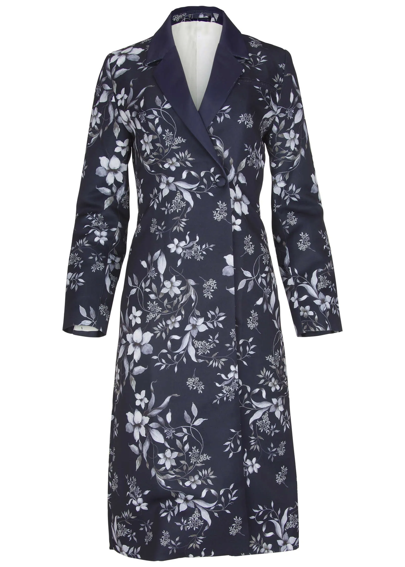 Printed Evening Coat - Harvest Floral Tossed