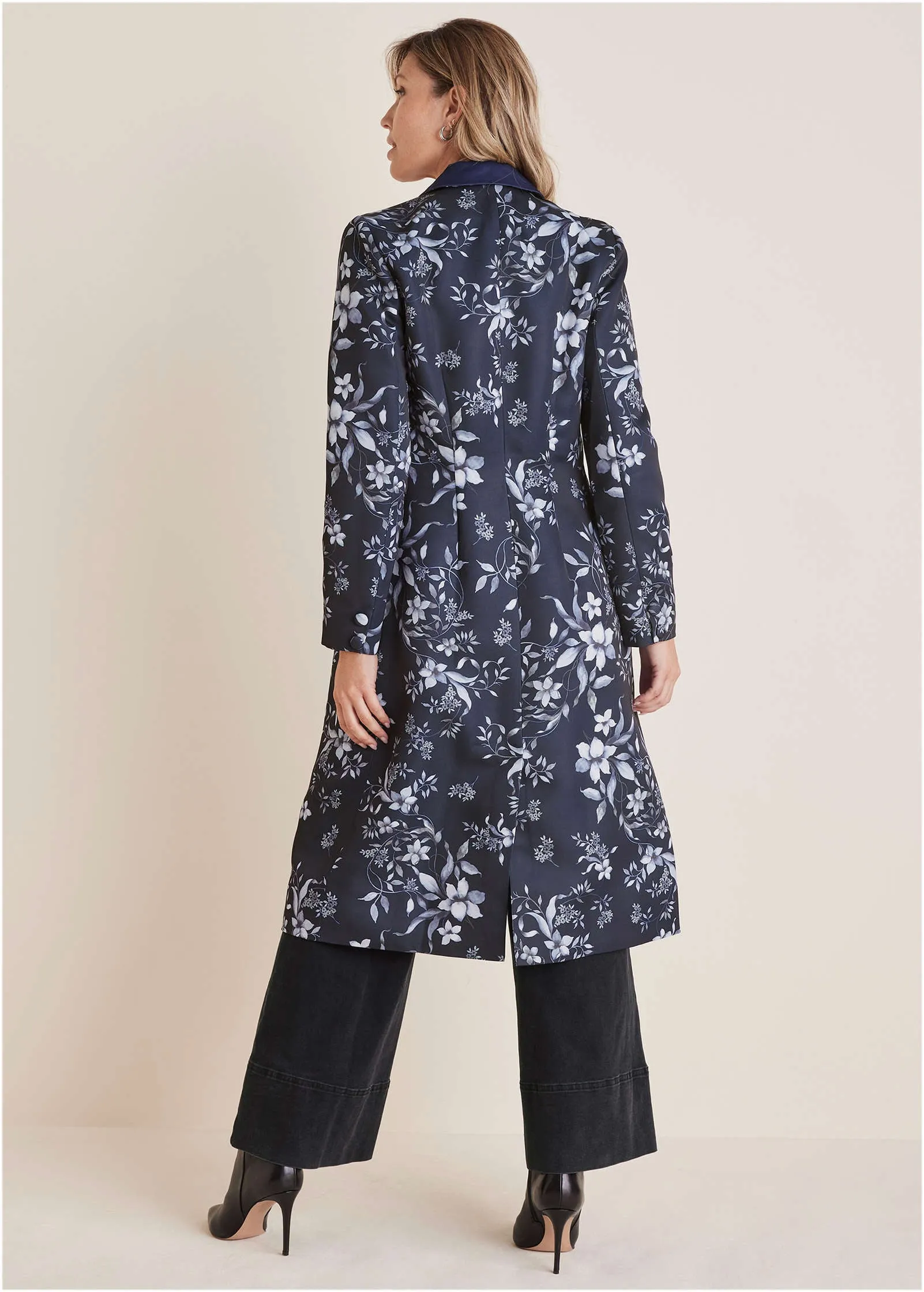 Printed Evening Coat - Harvest Floral Tossed