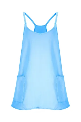 Raya Short Mini Sport Dress - Arctic Blue