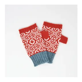 Red Fingerless Gloves