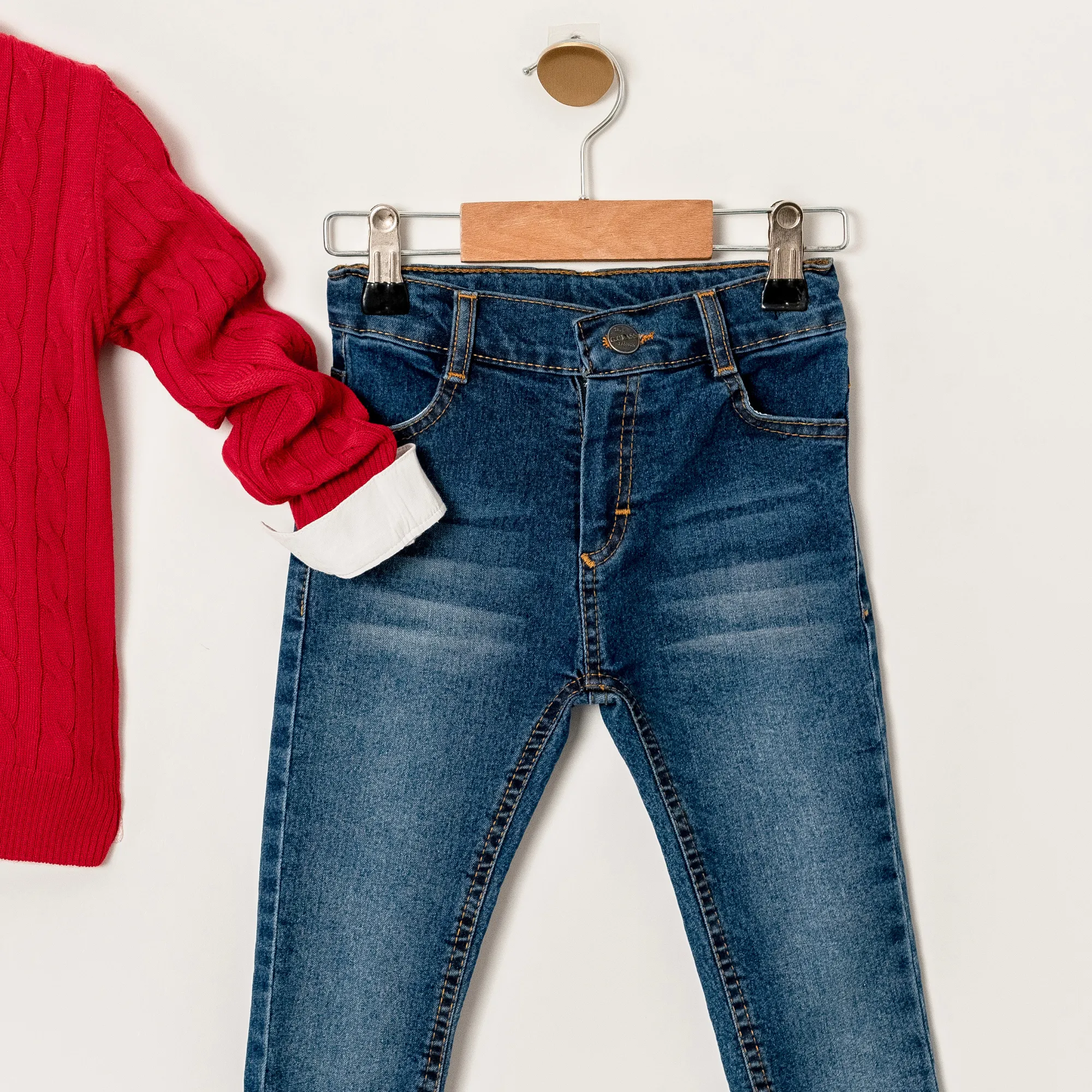 Red Hot Sweater Jeans Set