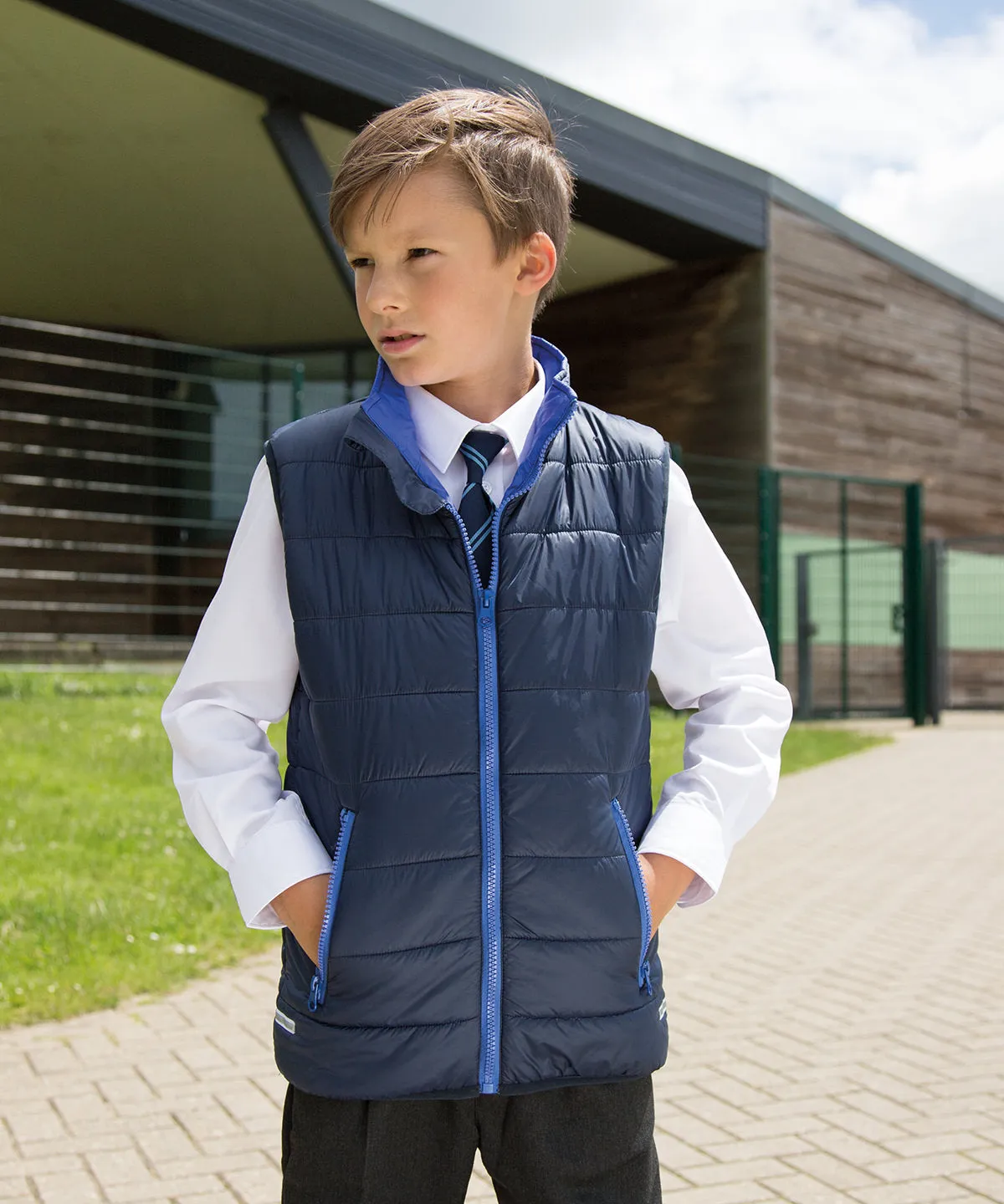 Royal/Navy - Core junior bodywarmer