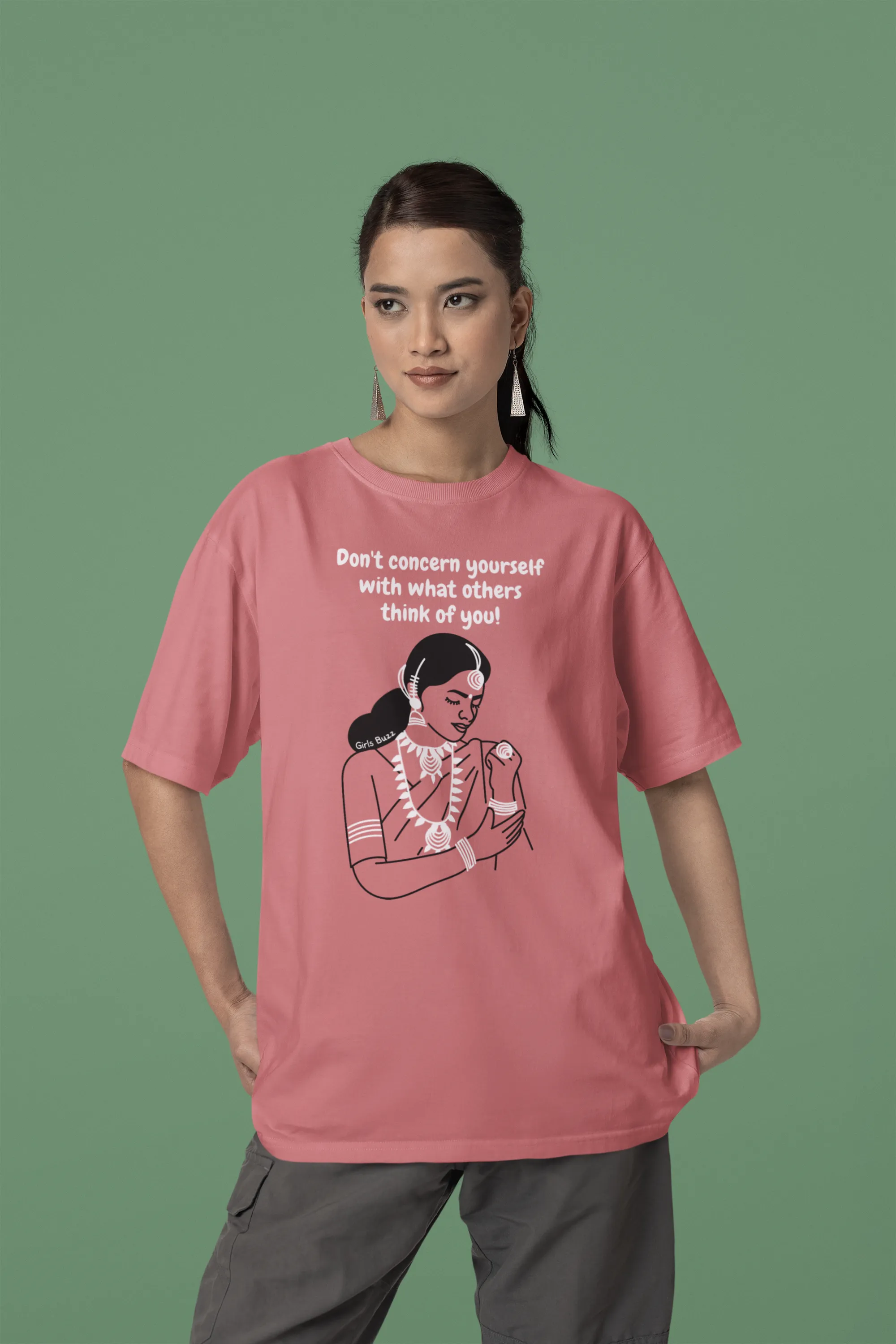 Sanskari Girl Oversized T-shirt