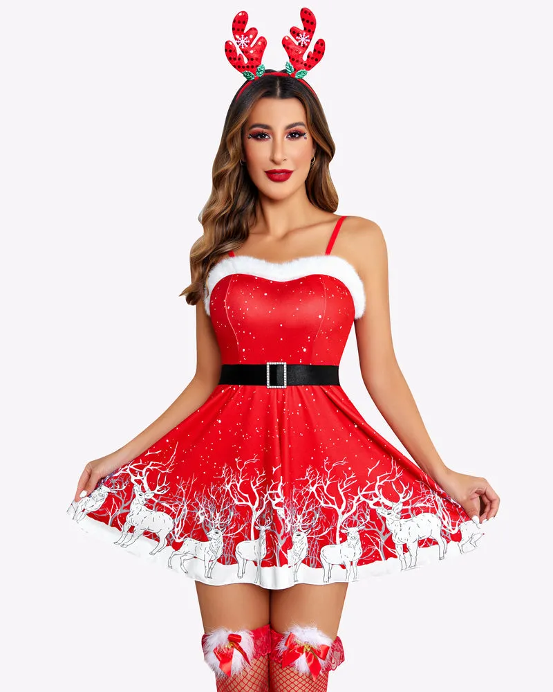 Santa Halter Sleepwear Babydoll