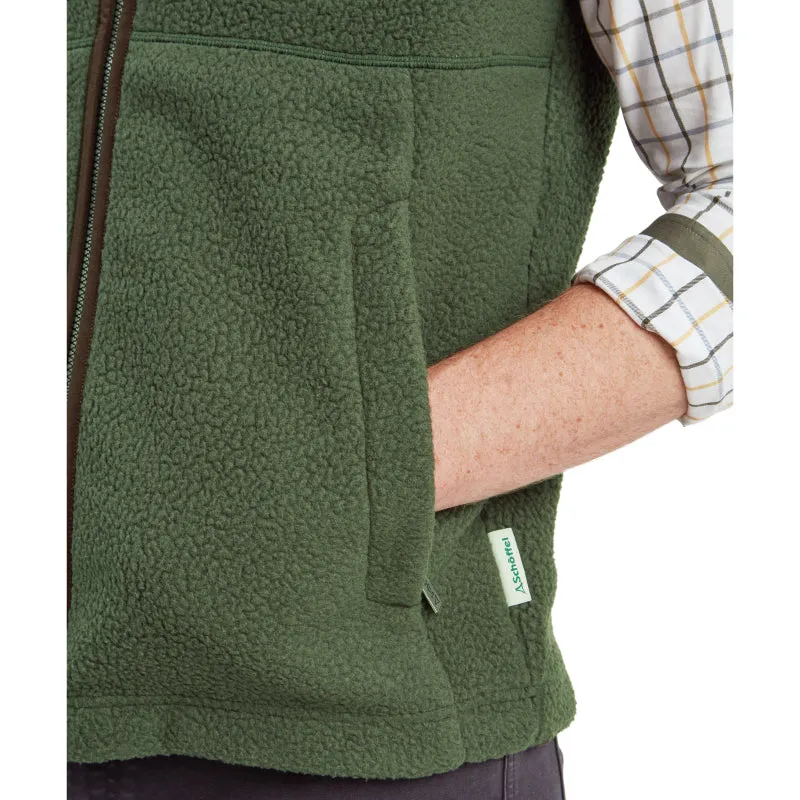 Schoffel Oakham Retro Fleece Gilet - Woodland