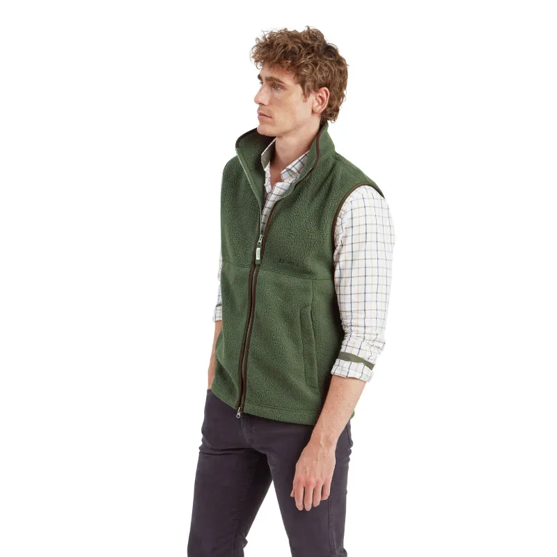 Schoffel Oakham Retro Fleece Gilet - Woodland