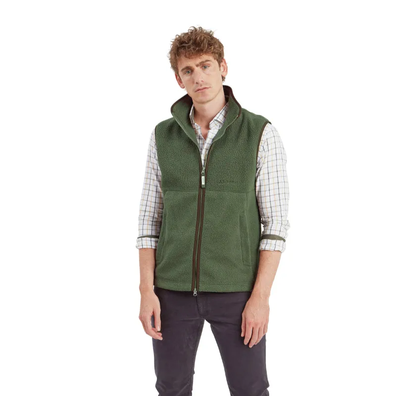 Schoffel Oakham Retro Fleece Gilet - Woodland