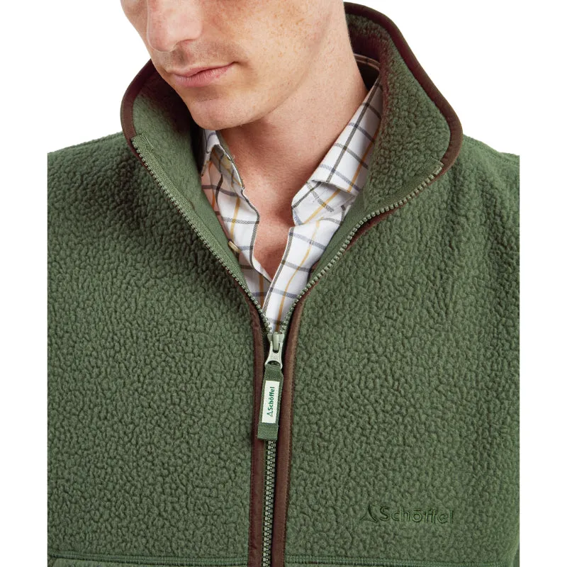 Schoffel Oakham Retro Fleece Gilet - Woodland