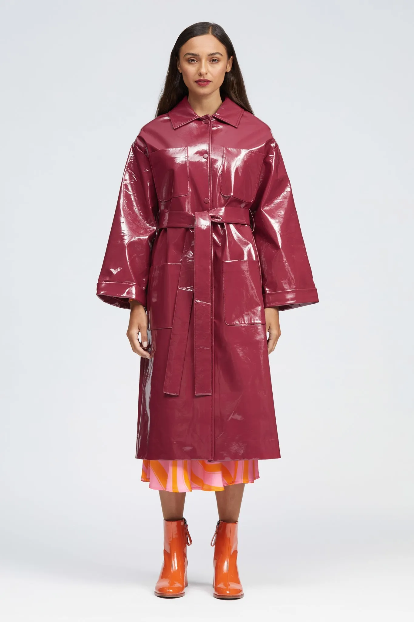 Selva Raincoat Cherry