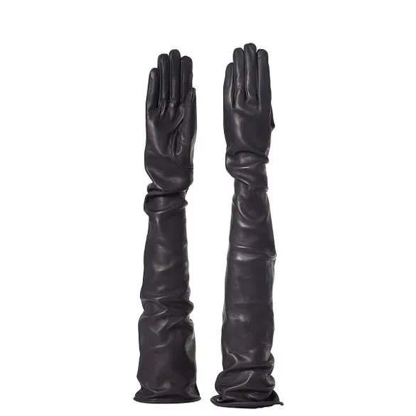 Sorrento | Opera Length Leather Gloves (60cm)