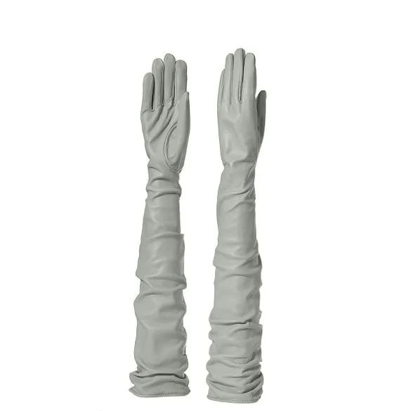 Sorrento | Opera Length Leather Gloves (60cm)