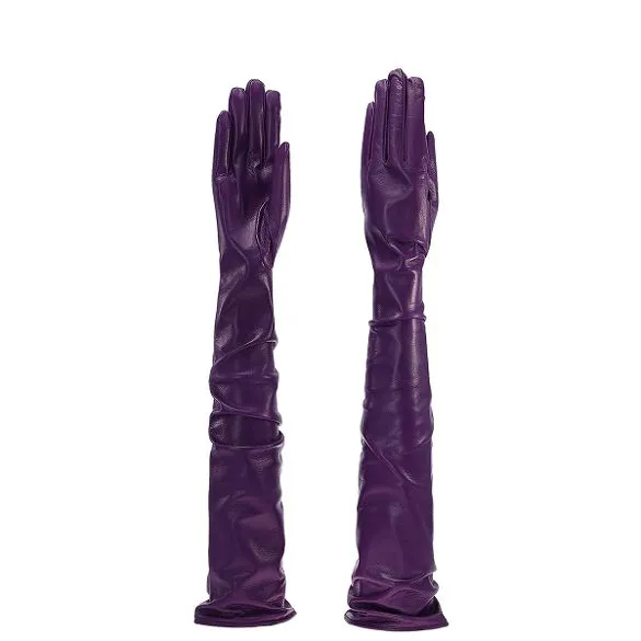 Sorrento | Opera Length Leather Gloves (60cm)