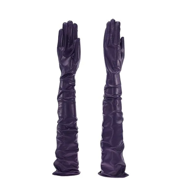 Sorrento | Opera Length Leather Gloves (60cm)